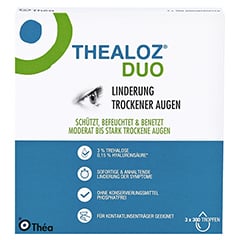 Thealoz Duo Augentropfen 3x10 Milliliter - Vorderseite