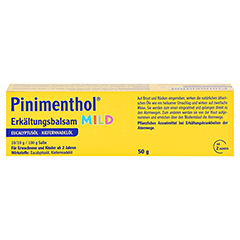 Pinimenthol Erkältungsbalsam mild 50 Gramm N2 - Rückseite
