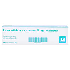 Levocetirizin-1A Pharma 5mg 50 Stck N2 - Unterseite