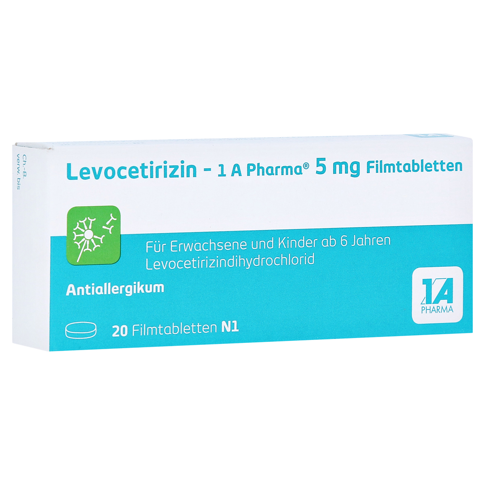 Levocetirizin-1A Pharma 5mg Filmtabletten 20 Stück
