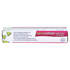 Levocetirizin HEXAL bei Allergien 5mg 6 Stck - Oberseite
