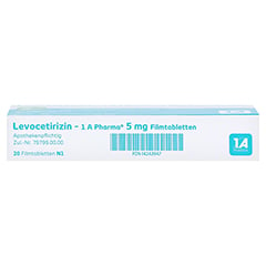 Levocetirizin-1A Pharma 5mg 20 Stck N1 - Unterseite