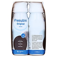 Fresubin Original Drink Schokolade Trinkflaschen 4x200 Milliliter - Rechte Seite