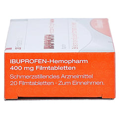 Ibuprofen-Hemopharm 400mg 20 Stück - Rechte Seite