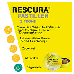 BACHBLTEN Original Rescura Pastillen Zitrone 50 Gramm - Info 1