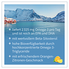 OMEGA-3 NAT.Fischl 2325 mg Orangen-Zitronenaroma 200 Milliliter - Info 1
