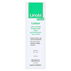Linola plus Hautmilch 200 Milliliter - Rückseite