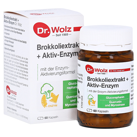 BROKKOLI EXTRAKT+Aktiv-Enzym Dr.Wolz msr.Kaps. 60 Stck