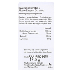 BROKKOLI EXTRAKT+Aktiv-Enzym Dr.Wolz msr.Kaps. 60 Stck - Rckseite