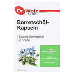 Dr. Wolz Borretschöl Kapseln 60 Stück - Vorderseite