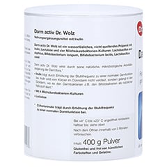 DARM ACTIV Dr.Wolz Pulver 400 Gramm - Linke Seite