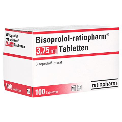 Bisoprolol-ratiopharm 3,75mg 100 Stck N3