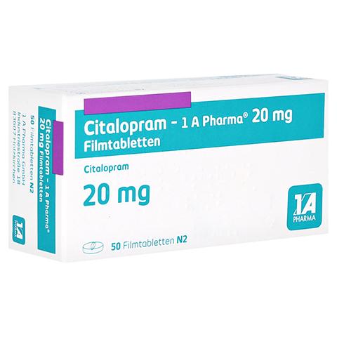Citalopram-1A Pharma 20mg 50 Stck N2