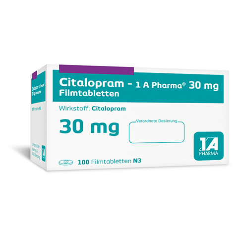 Citalopram-1A Pharma 30mg 100 Stck N3