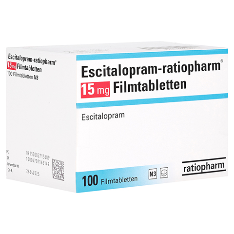 Escitalopram-ratiopharm 15mg 100 Stck N3