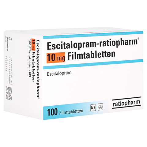Escitalopram-ratiopharm 10mg 100 Stck N3