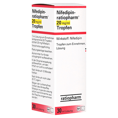 Nifedipin-ratiopharm 20mg/ml 30 Milliliter N1