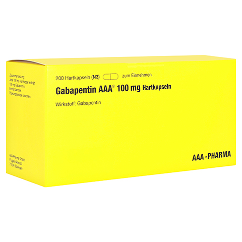 Gabapentin AAA 100mg 200 Stck N3