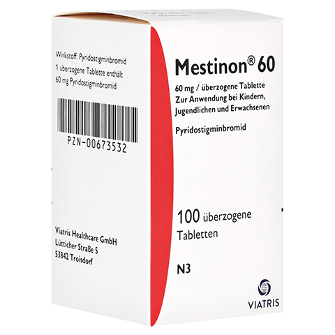 MESTINON 60 mg berzogene Tabletten 100 Stck N3