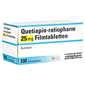 Quetiapin-ratiopharm 25mg 100 Stck N3