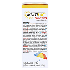 MULTILAC Immuno Portionsbeutel 8 Stck - Linke Seite