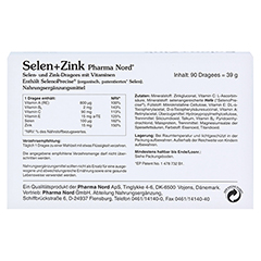 Selen+zink Pharma Nord Dragees 90 Stück - Rückseite