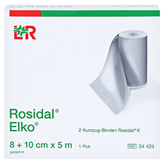 ROSIDAL Elko 8+10 cmx5 m Kurzzugbinde 2 Stck - Vorderseite