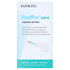 VAGIFLOR care vaginaler pH Test 3 Stck - Vorderseite