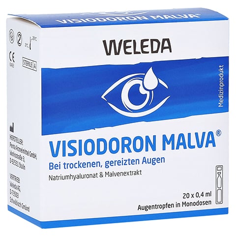 Visiodoron Malva Augentropfen in Einzeldosispipetten 20x0.4 Milliliter