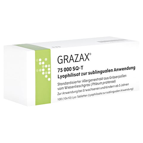 GRAZAX 75.000 SQ-T Lyo-Tab.Lyophilisat z.Einnehmen 100 Stck N3
