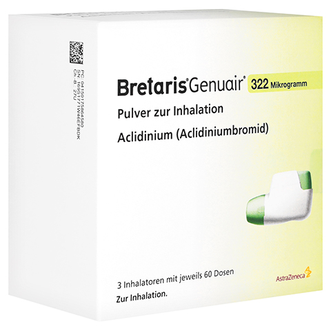 BRETARIS Genuair 322 g Pulver z.Inhalation 3x60ED 3 Stck