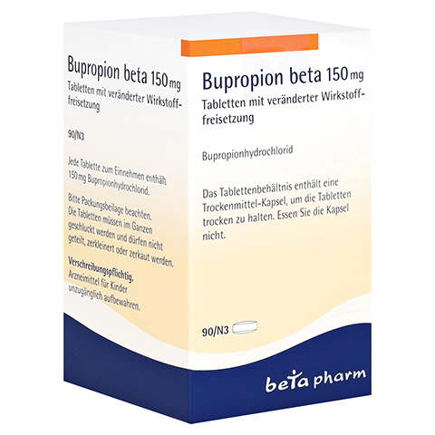 Bupropion beta 150mg 90 Stck N3