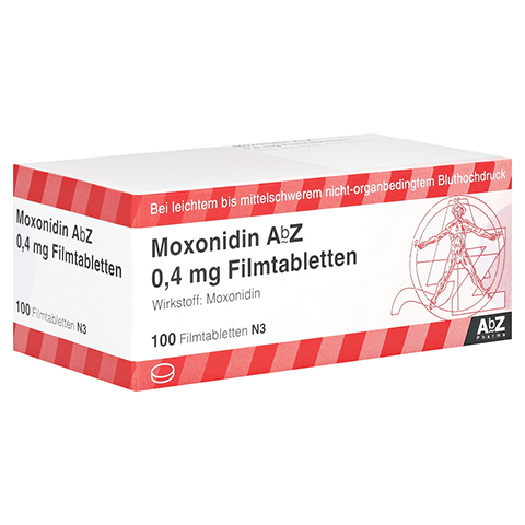 Moxonidin AbZ 0,4mg 100 Stück N3