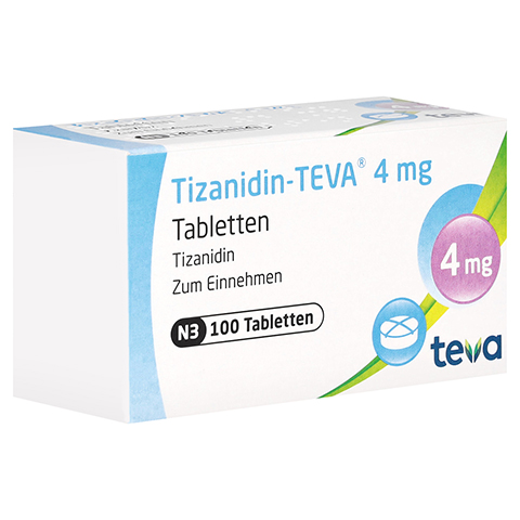 TIZANIDIN Teva 4 mg Tabletten 100 Stck N3