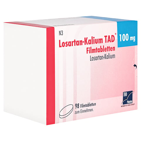 Losartan-Kalium TAD 100mg 98 Stck N3