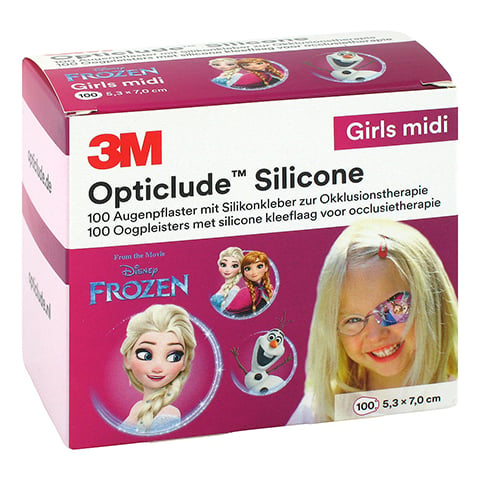 OPTICLUDE 3M Silicone Disney girls midi 5,3x7 cm 100 Stück
