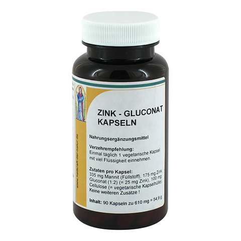 ZINK 25 mg Zinkgluconat Kapseln 90 Stck