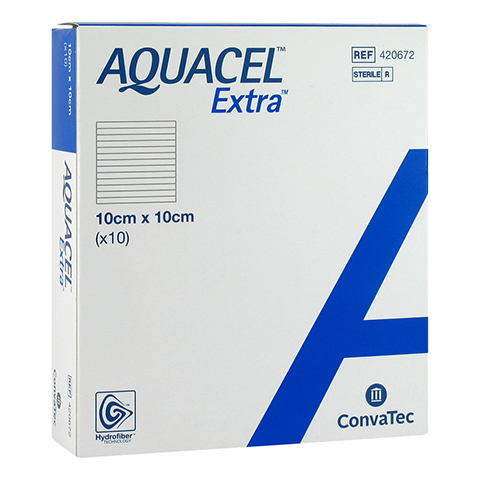 AQUACEL Extra 10x10 cm Verband 10 Stck