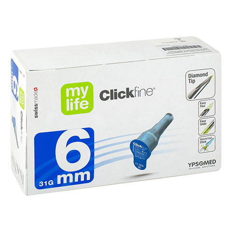 MYLIFE Clickfine Pen-Nadeln 6 mm 100 Stck