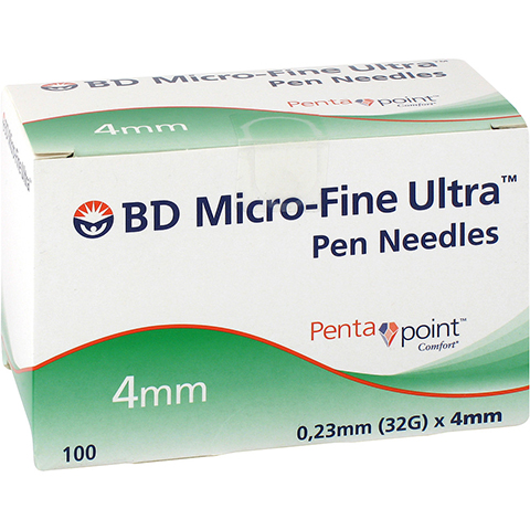 BD MICRO-FINE ULTRA Pen-Nadeln 0,23x4 mm 32 G 100 Stck