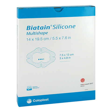 BIATAIN Silicone Schaumverb.Multishape 14x19,5 cm 5 Stck