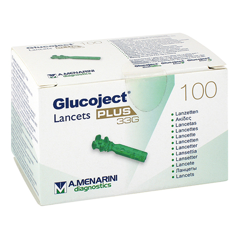 GLUCOJECT Lancets PLUS 33 G 100 Stck