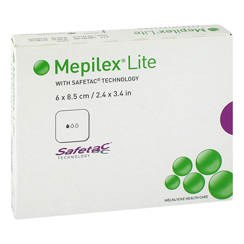 MEPILEX Lite Schaumverband 6x8,5 cm steril 5 Stck