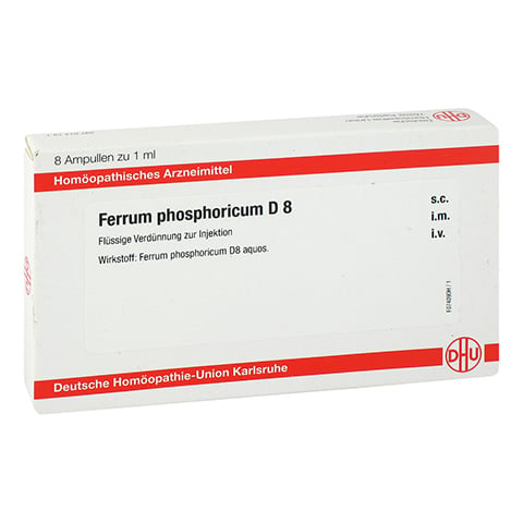 FERRUM PHOSPHORICUM D 8 Ampullen 8x1 Milliliter N1