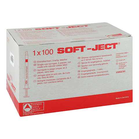 TUBERKULINSPRITZE Soft-Ject 1 ml 100 T. 100 Stck