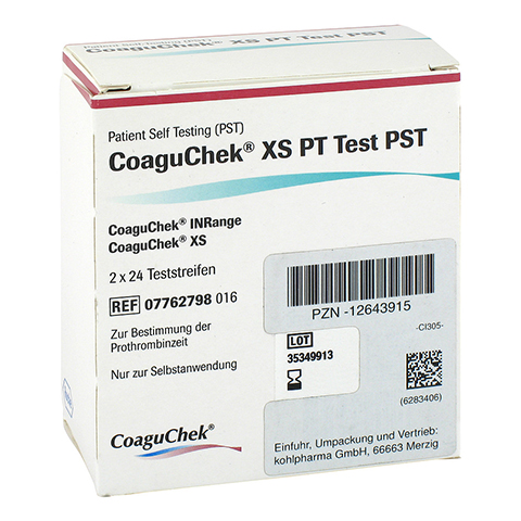 COAGUCHEK XS PT Test PST 2x24 Stck