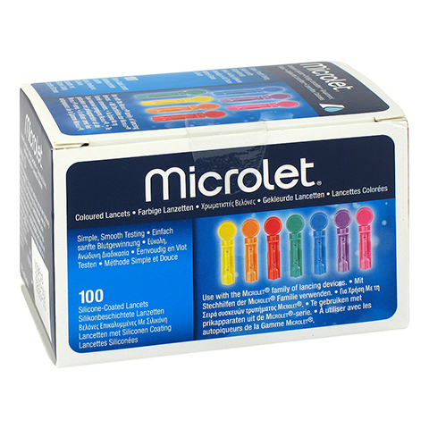 MICROLET Lanzetten farbig 100 Stck