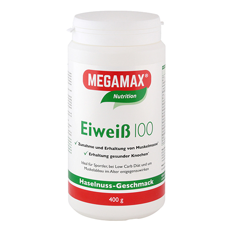 EIWEISS 100 Haselnuss Megamax Pulver 400 Gramm