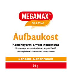 MEGAMAX Aufbaukost Schoko Pulver