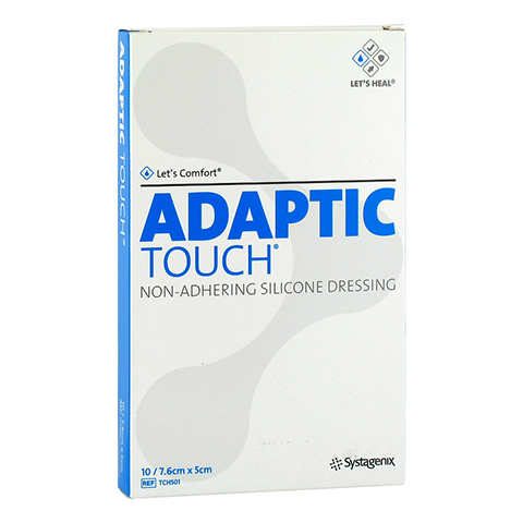 ADAPTIC Touch 5x7,6 cm nichthaft.Sil.Wundauflage 10 Stck
